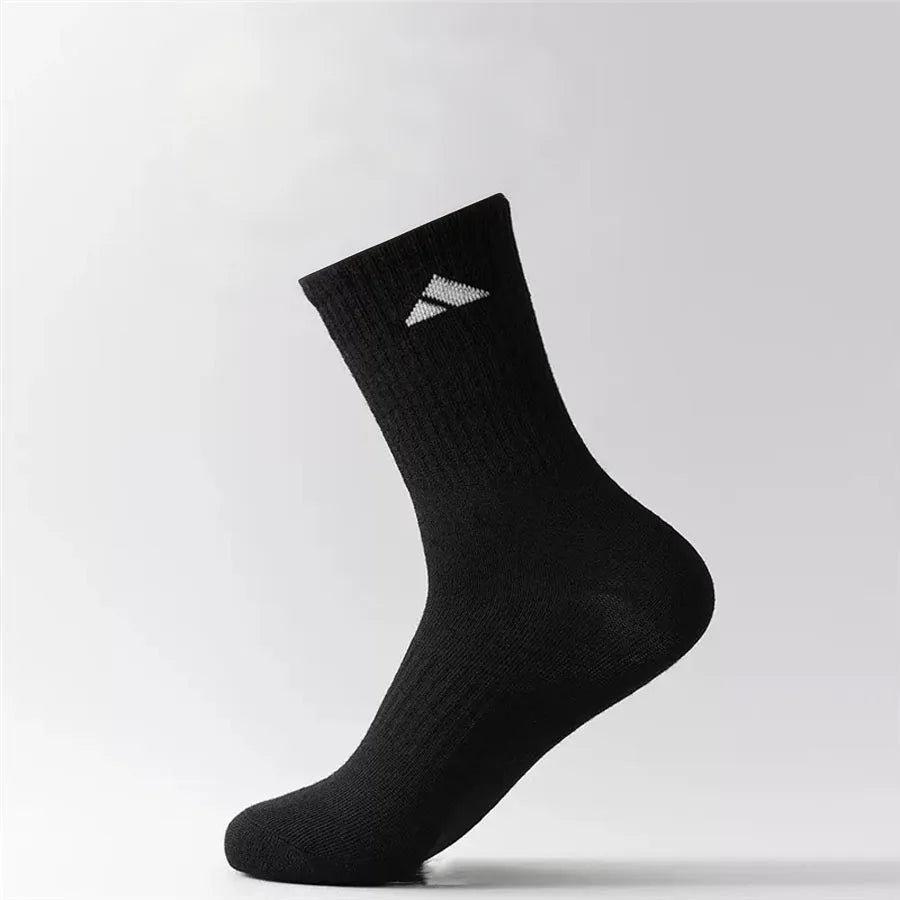 ADIDAS SOCKS - 1/5/10 szt. Uniseksowe bawełniane skarpetki sportowe na każdy sezon, pochłaniające pot, oddychające, do uprawiania turystyki pieszej, fitnessu, jogi, codziennego użytku