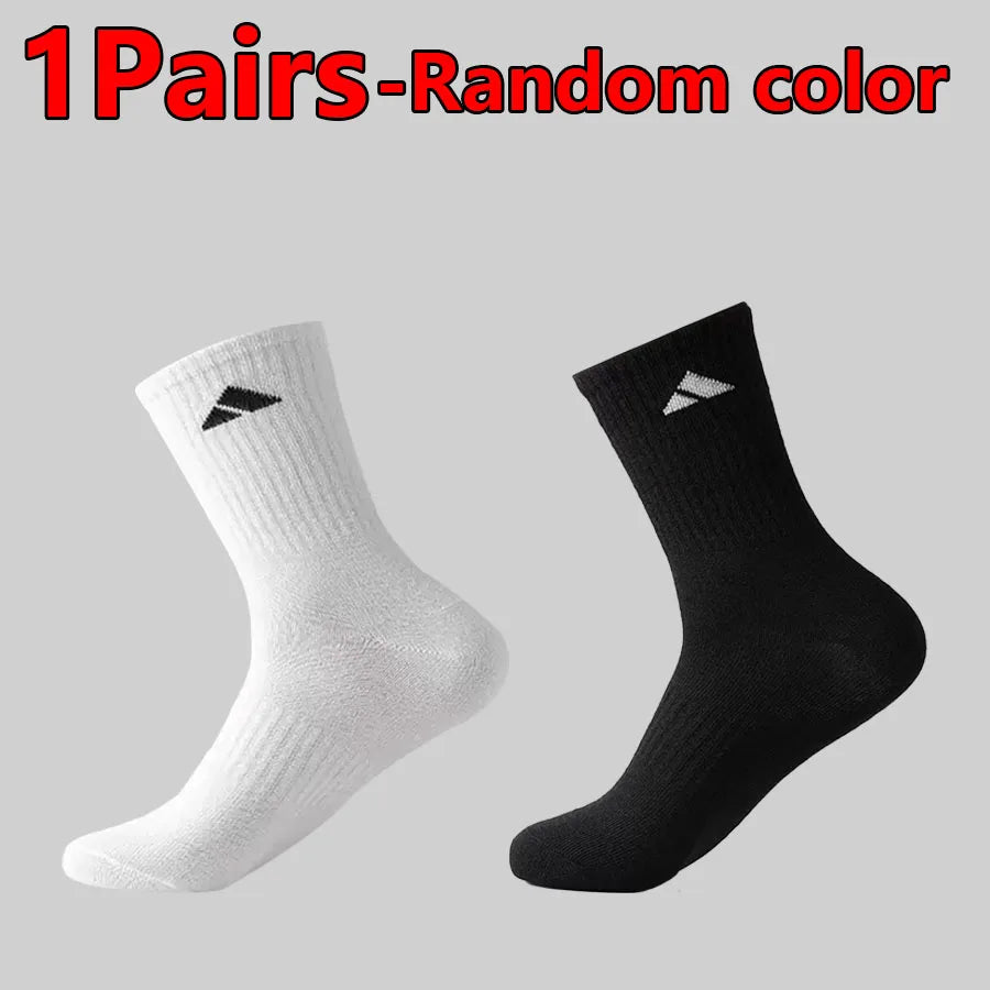 ADIDAS SOCKS - 1/5/10 szt. Uniseksowe bawełniane skarpetki sportowe na każdy sezon, pochłaniające pot, oddychające, do uprawiania turystyki pieszej, fitnessu, jogi, codziennego użytku
