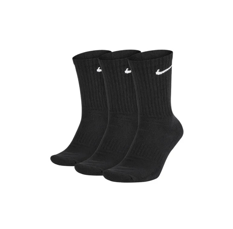 Zestaw 3 par skarpetek sportowych Nike Mid Calf Athletic Training Socks, elastycznych, oddychających, miękkich i odprowadzających pot, do codziennego treningu, unisex