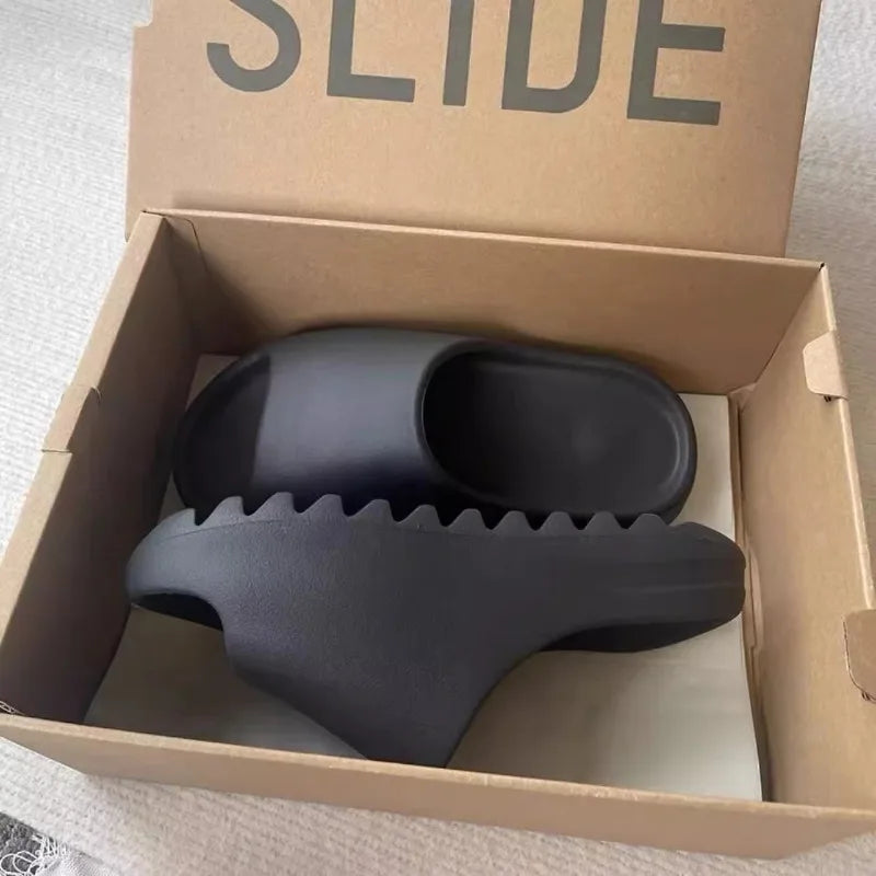 Easy Slides - 2026 Grube kapcie męskie damskie z miękkim dnem, do użytku w domu, sandały, lekkie buty plażowe dla mężczyzn, klapki na platformie