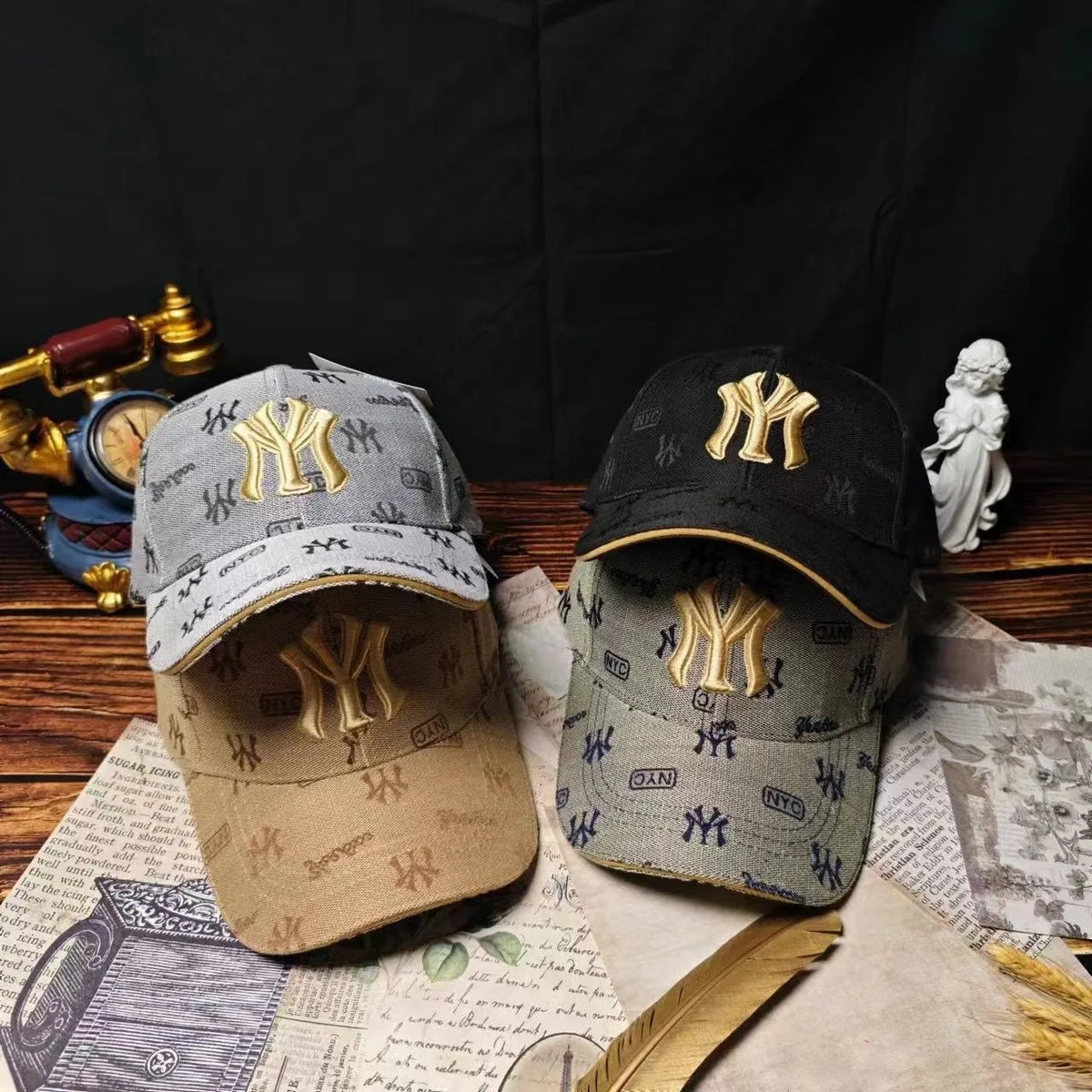 Czapka z daszkiem NY - Haftowane nowe czapki Trucker męskie, tatuśki damskie, taktyczne, MY York NYC, rondo, czapki baseballowe, Snapback, NY Sun, letnie, hip-hopowe, era, daszek