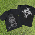 100% BAWEŁNA - Cristiano Ronaldo Neymar Lionel Messi - Football Koszulka z nadrukiem Superstar Portrait, męska, damska, bawełniana, luźna, swobodna, z krótkim rękawem